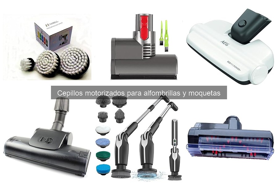 ¿Qué son los cepillos motorizados para alfombrillas y moquetas?