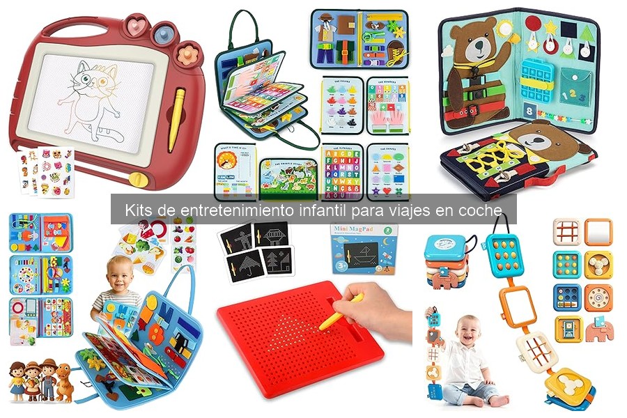 ¿Qué son los kits de entretenimiento infantil para viajes en coche?