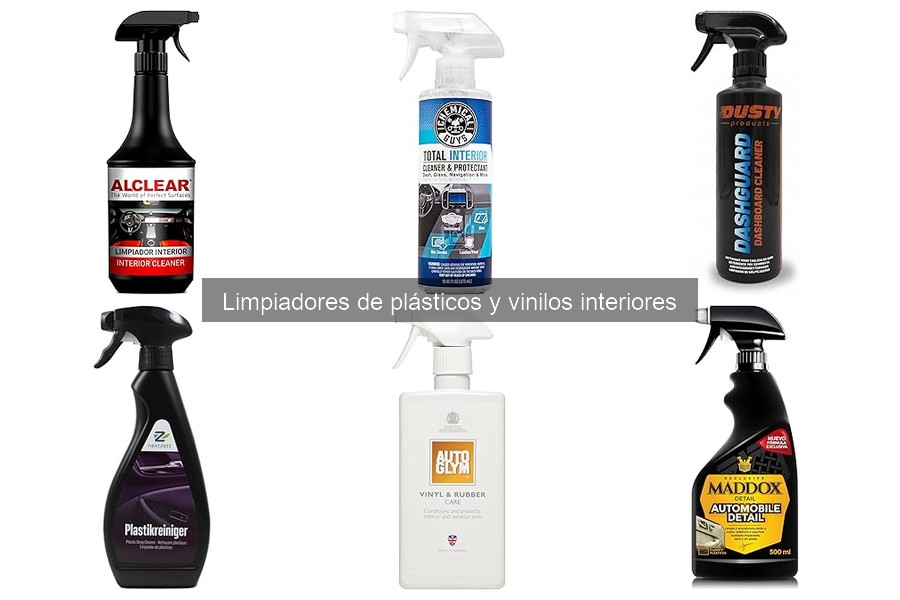 ¿Qué son los limpiadores de plásticos y vinilos interiores?