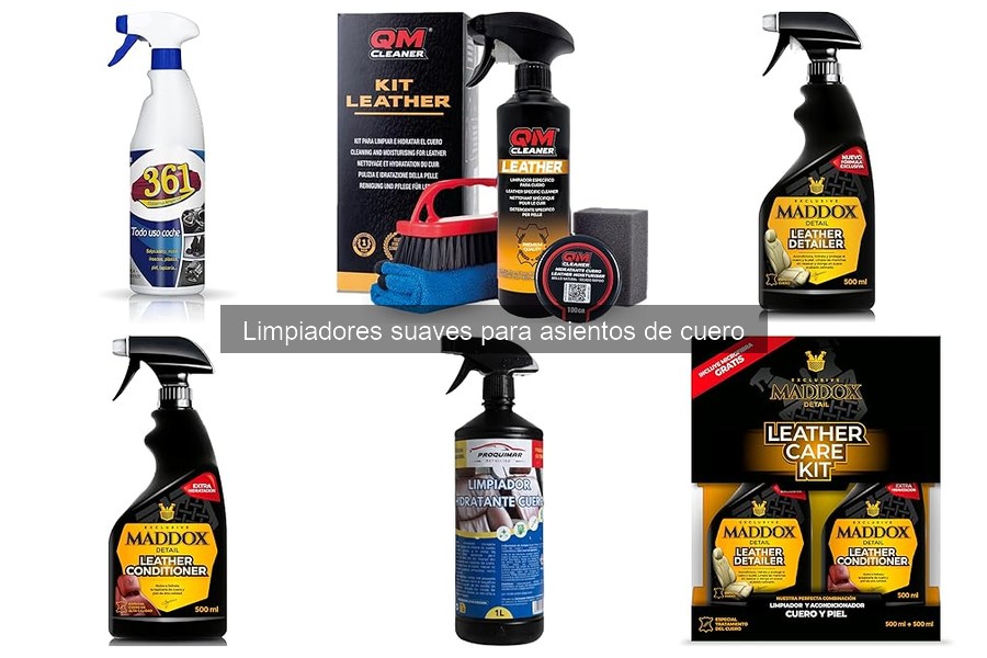 Qué son los limpiadores suaves para asientos de cuero