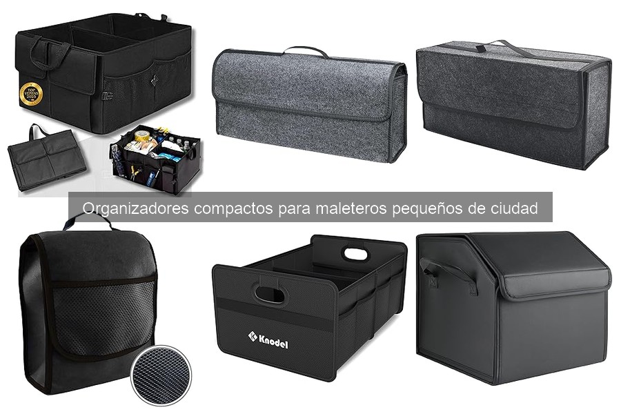¿Qué son los organizadores compactos para maleteros pequeños?