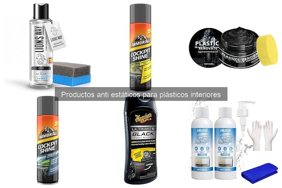 ¿Qué son los productos antiestáticos para plásticos interiores?