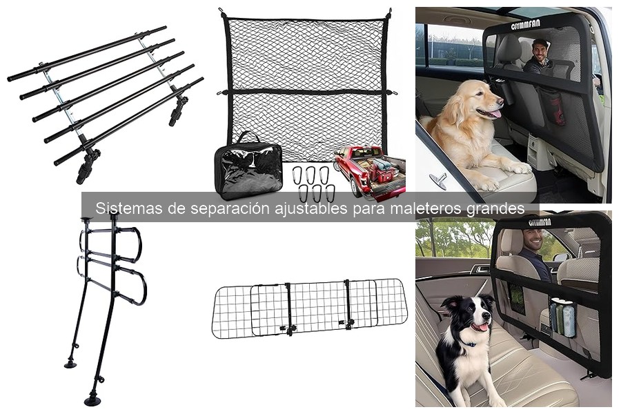 Sistemas de separación ajustables para maleteros grandes