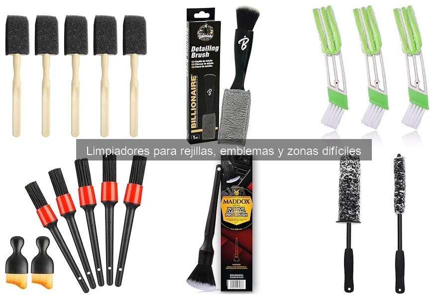 Soluciones alternativas para limpiar rejillas y emblemas