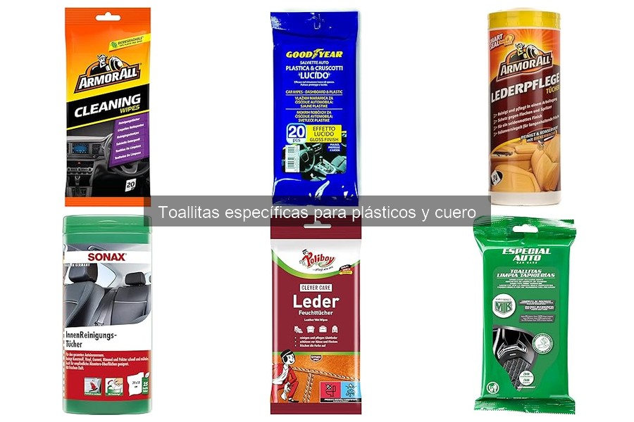 ¿Son biodegradables las toallitas para plásticos y cuero?