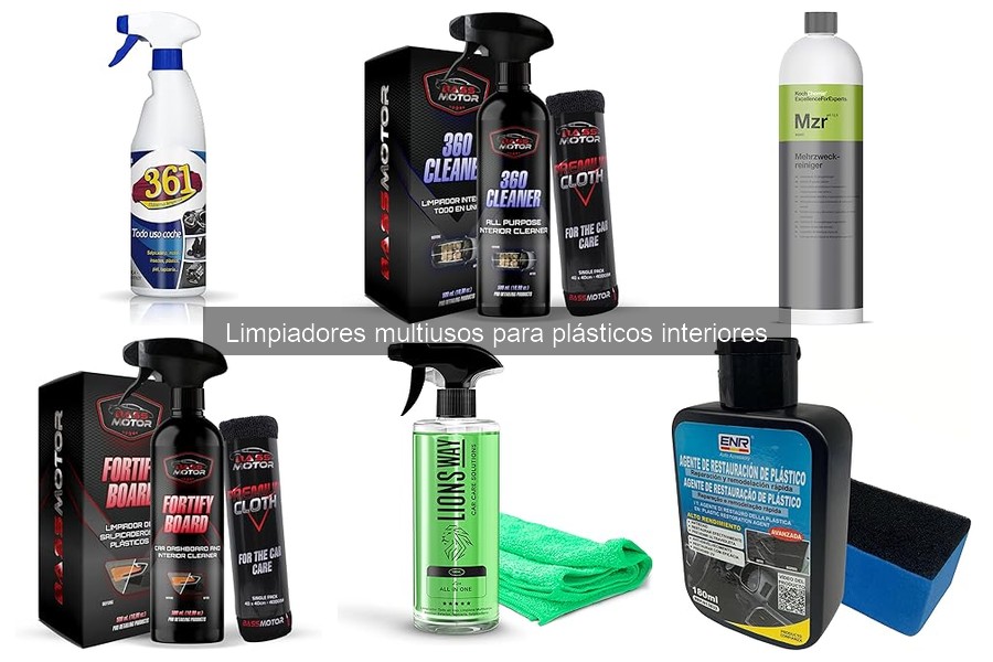 ¿Son efectivos los limpiadores multiusos para plásticos interiores?