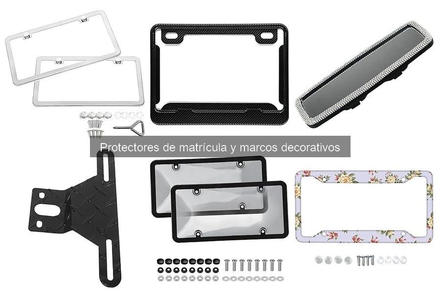 ¿Son legales los marcos decorativos de matrícula en España?