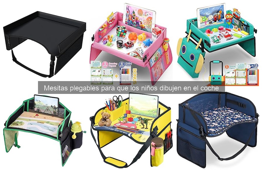 ¿Son seguras las mesitas plegables para niños en el coche?