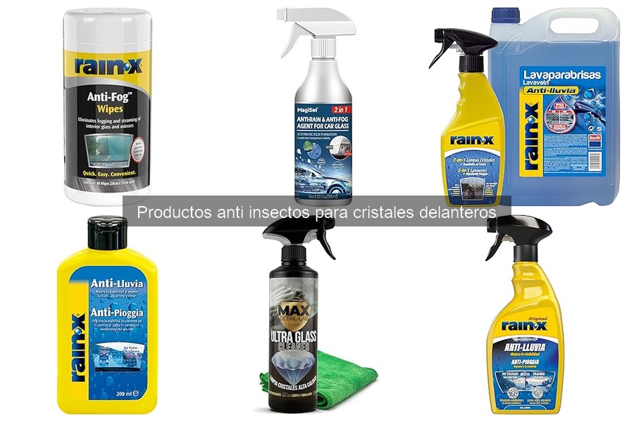 ¿Son seguros los productos anti insectos para cristales delanteros?