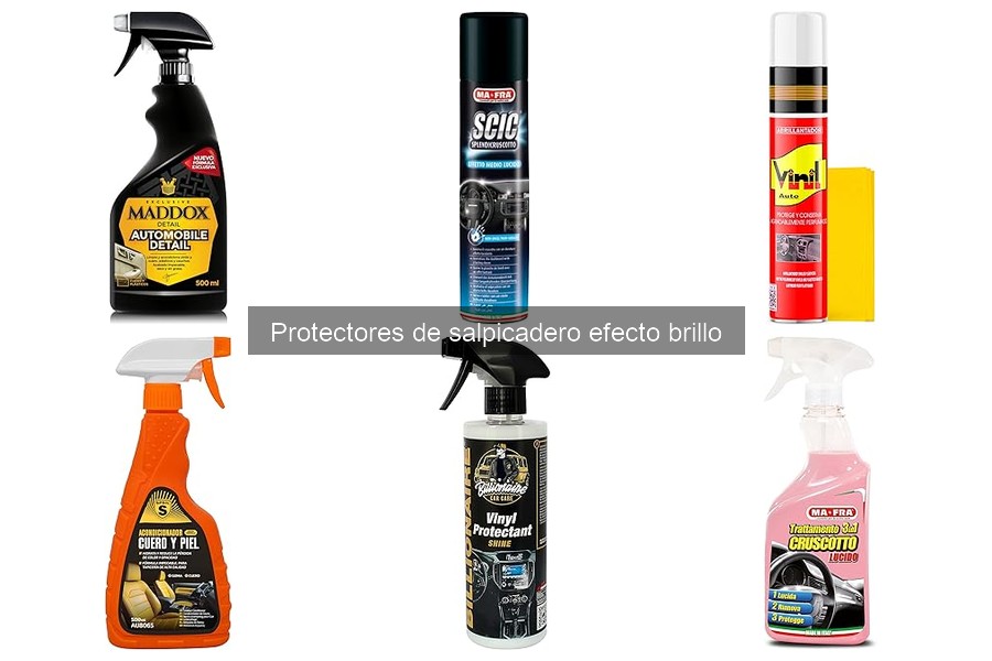 ¿Son seguros los protectores de salpicadero efecto brillo?