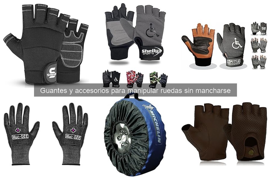 ¿Son suficientes los guantes de trabajo para manipular ruedas?