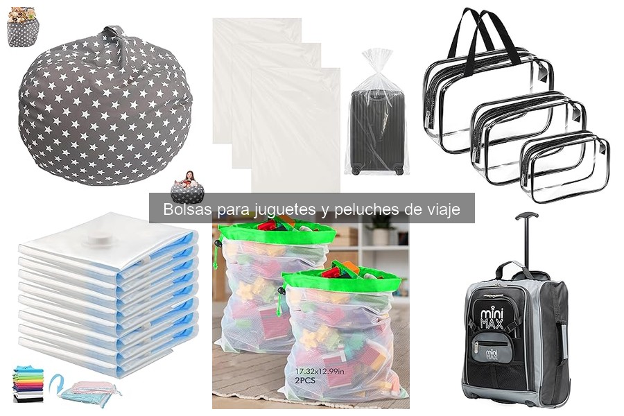 Tipos de bolsas para juguetes y peluches de viaje