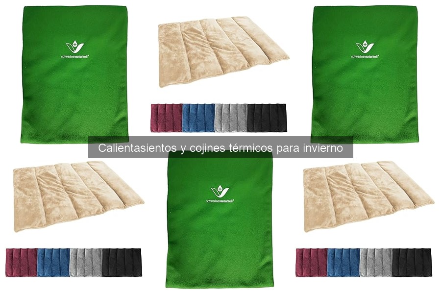 Tipos de calientasientos y cojines térmicos para invierno