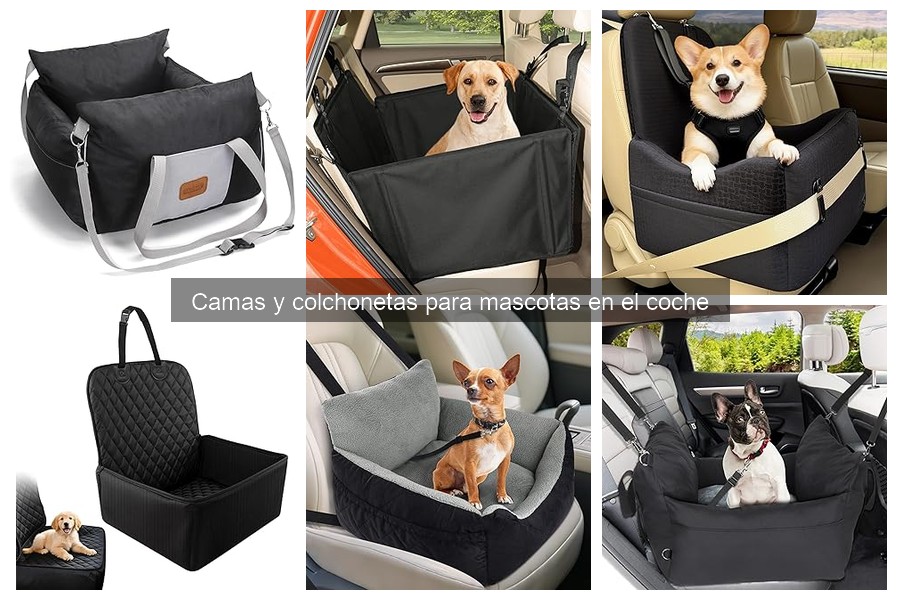 Tipos de camas y colchonetas para mascotas en el coche