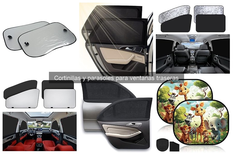 Tipos de cortinillas y parasoles para ventanas traseras