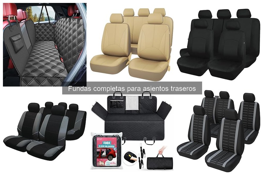 Tipos de fundas completas para asientos traseros del coche