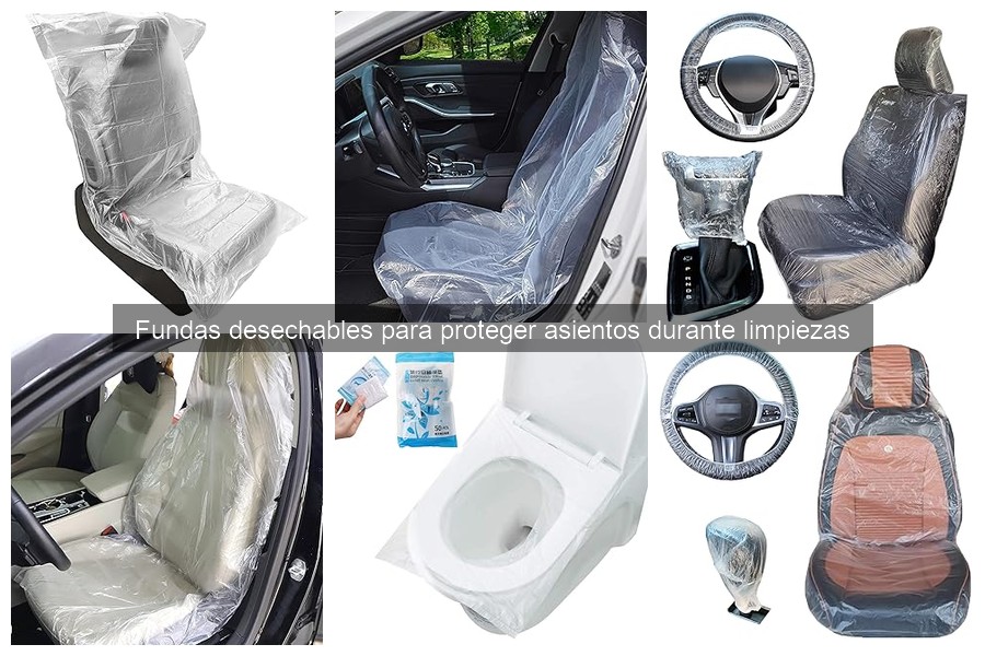 Tipos de fundas desechables para asientos de coche