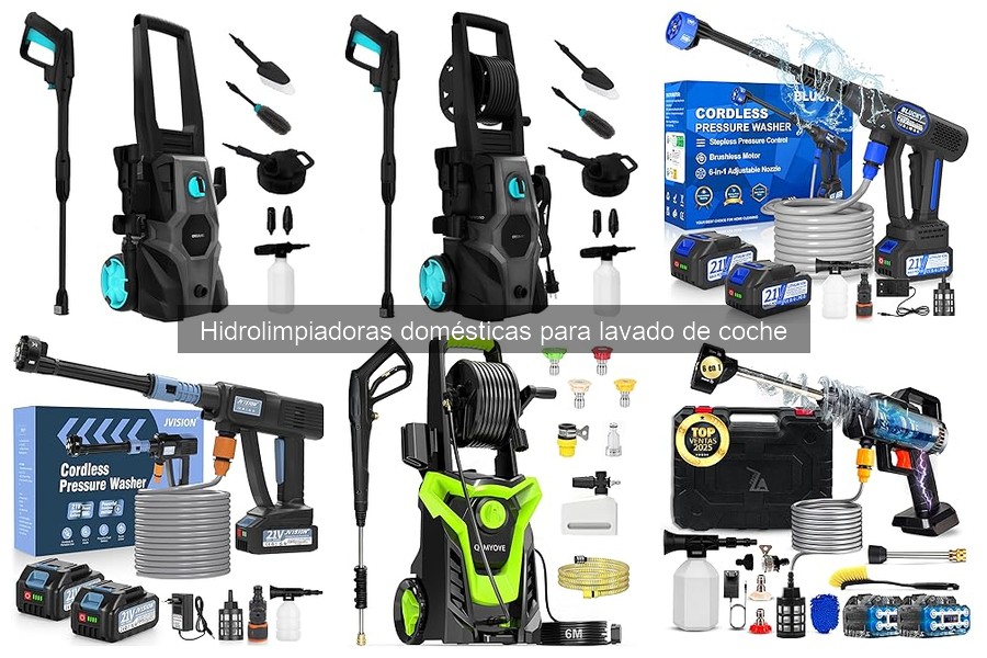 Tipos de hidrolimpiadoras para el lavado de coches