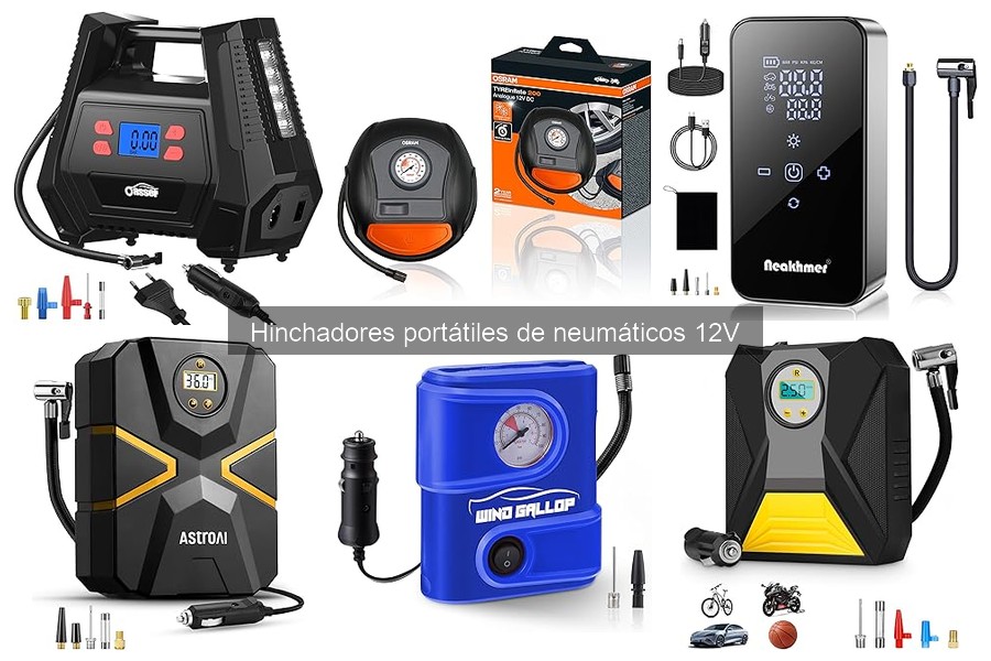Tipos de hinchadores portátiles de neumáticos 12V