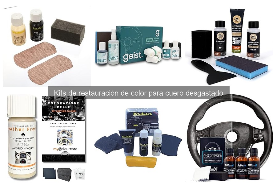 Tipos de kits de restauración de color para cuero desgastado