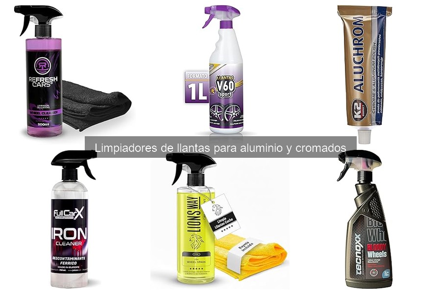 Tipos de limpiadores de llantas para aluminio y cromados