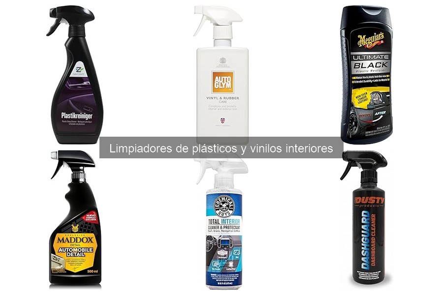 Tipos de limpiadores de plásticos y vinilos interiores