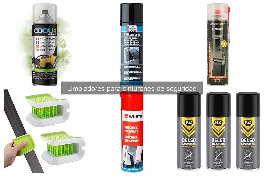 Tipos de limpiadores para cinturones de seguridad en coche