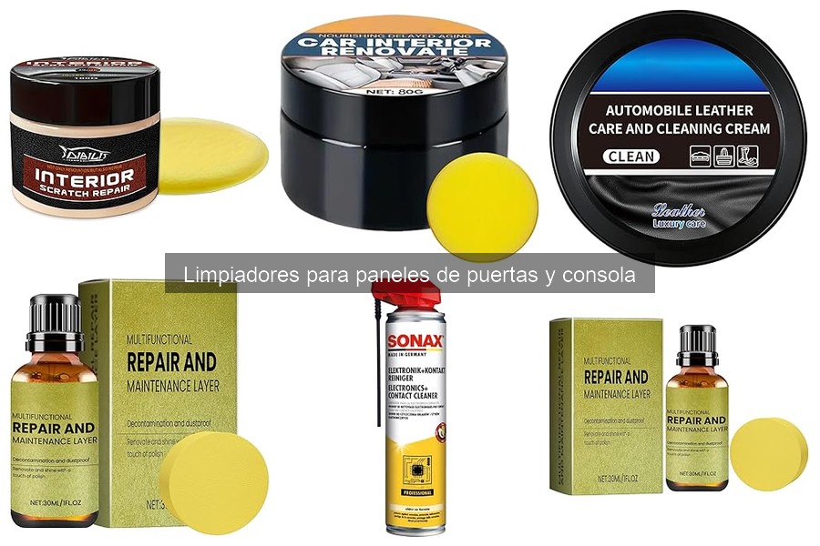 Tipos de Limpiadores para Paneles de Puertas y Consola
