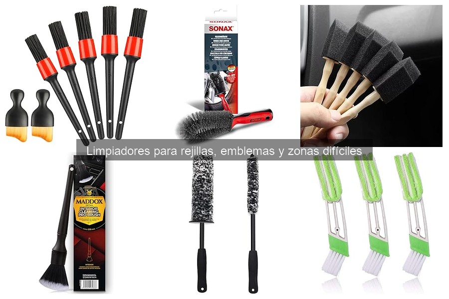 Tipos de limpiadores para zonas difíciles en vehículos