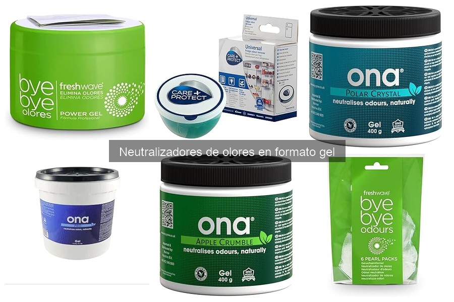 Tipos de neutralizadores de olores en gel para coches