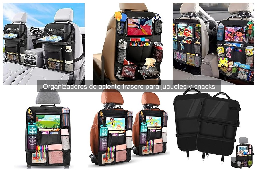 Tipos de organizadores de asiento trasero para coche