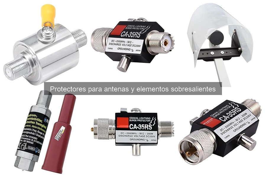Tipos de protectores para antenas y elementos sobresalientes