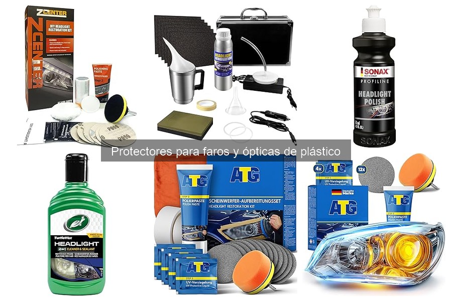 Tipos de protectores para faros y ópticas de plástico