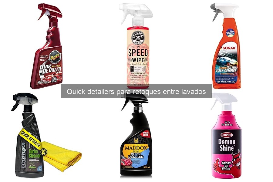 Tipos de Quick Detailers y sus Ventajas para el Coche