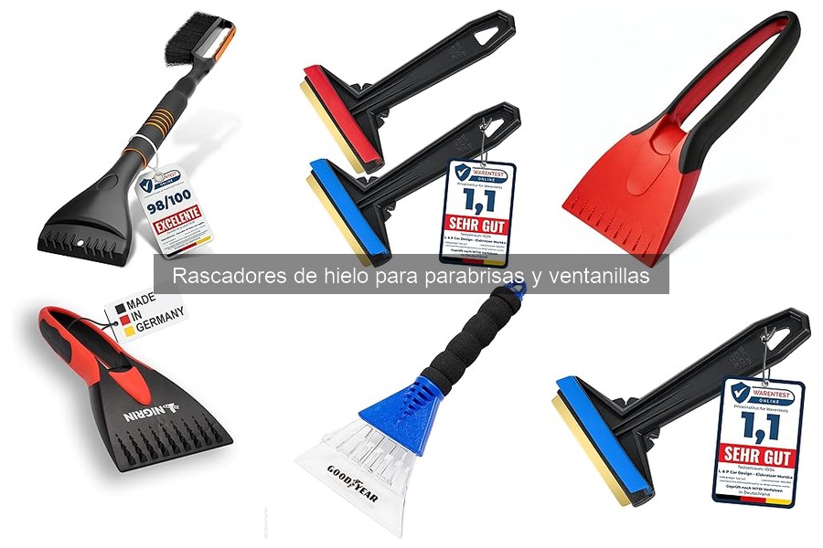 Tipos de Rascadores de Hielo para Parabrisas y Ventanillas