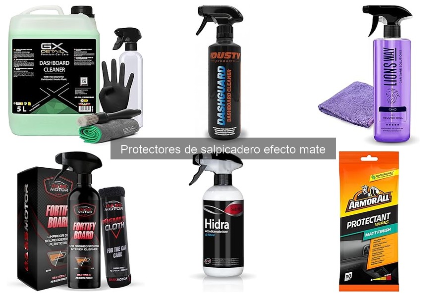 Todo sobre protectores de salpicadero efecto mate