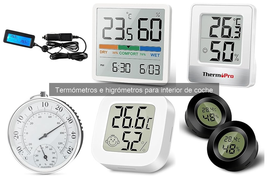 Ventajas de usar termómetros e higrómetros en el coche