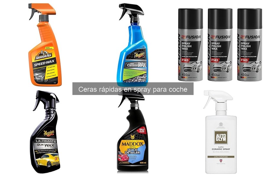 Ventajas y desventajas de las ceras rápidas en spray para coche