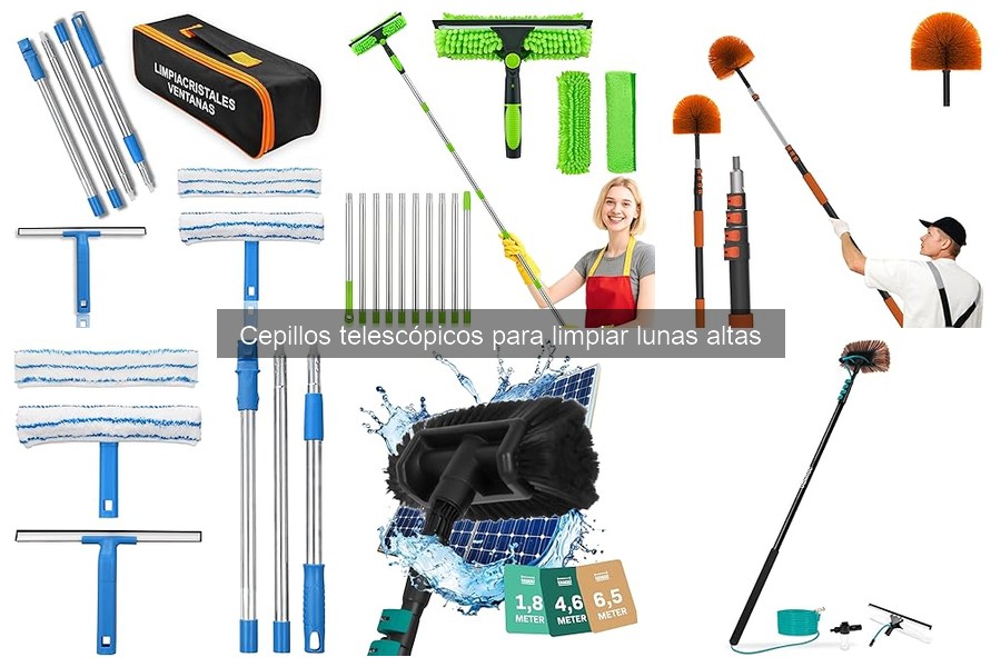Ventajas y desventajas de los cepillos telescópicos para limpiar lunas
